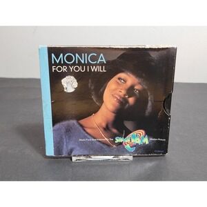 Monica For You I Will CD Single 2 Tracks Instrumental Space Jam 1997 Atlantic
